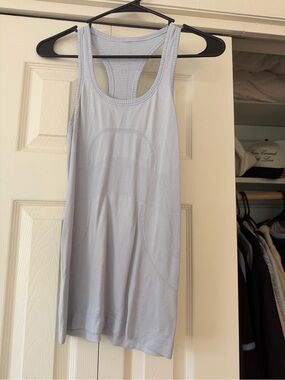 lululemon athletica light blue racerback performance tank